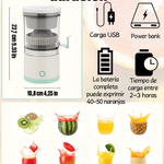 🍊 Exprimidor Eléctrico de Cítricos Inalámbrico con Carga USB