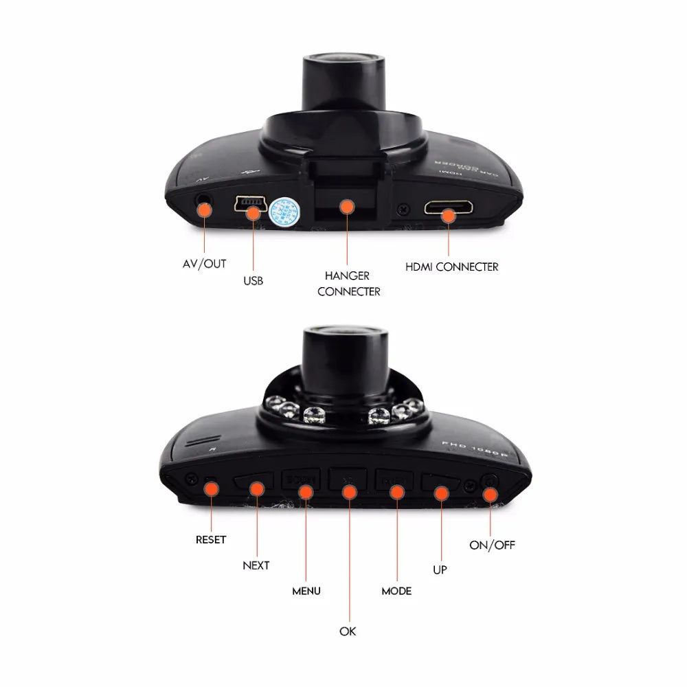 Cámara de Seguridad para Auto FHD 1080P 🚗✨